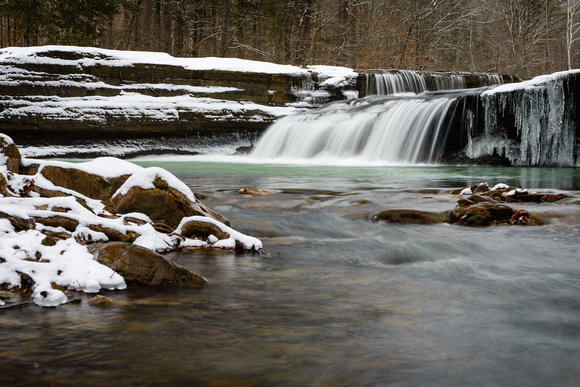 Winter at Haw Creek Falls